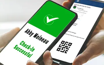 QR code check-in in events